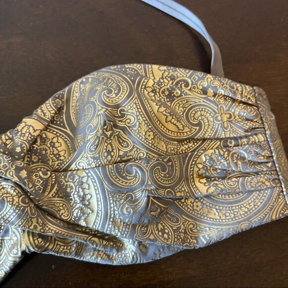 Victoria's Secret Neutral Tan Gold Bandeau Halter Swim Top Bikini Top Boho 34B - Picture 2 of 7